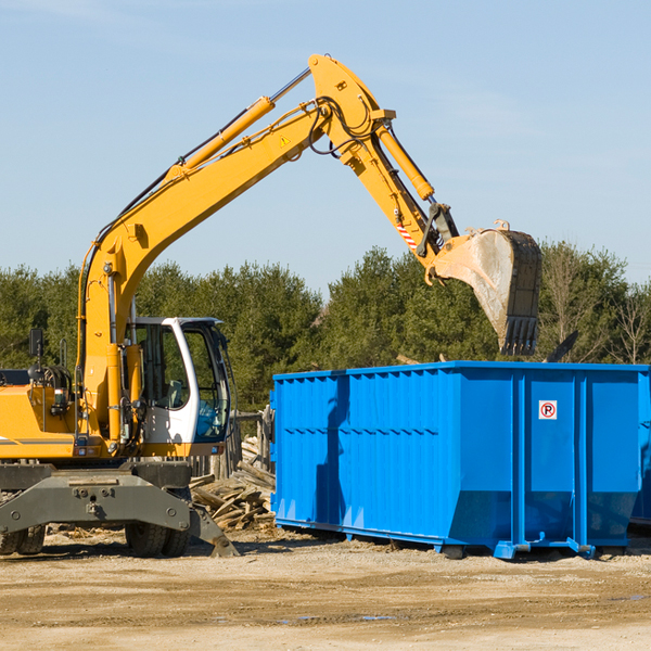 are there any restrictions on where a residential dumpster can be placed in Cannelburg